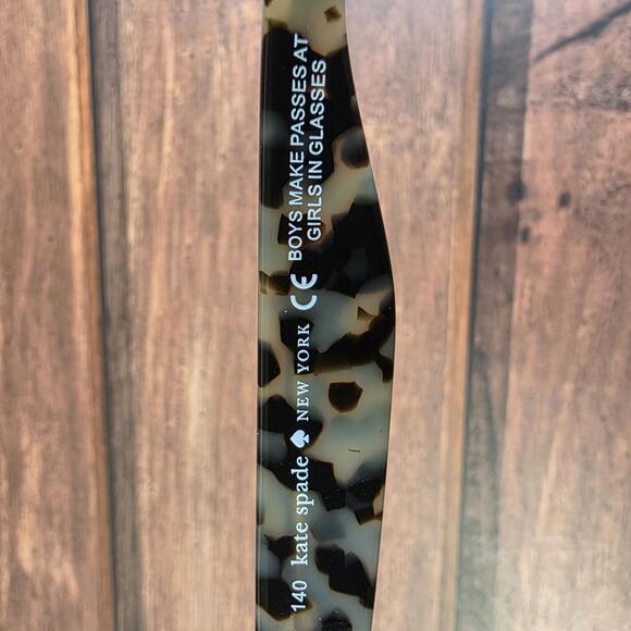 Kate Spade Eyeglasses Womens 140 Black Tortoise Cat Eye BOYS MAKE PASSES Optical - Picture 4 of 9